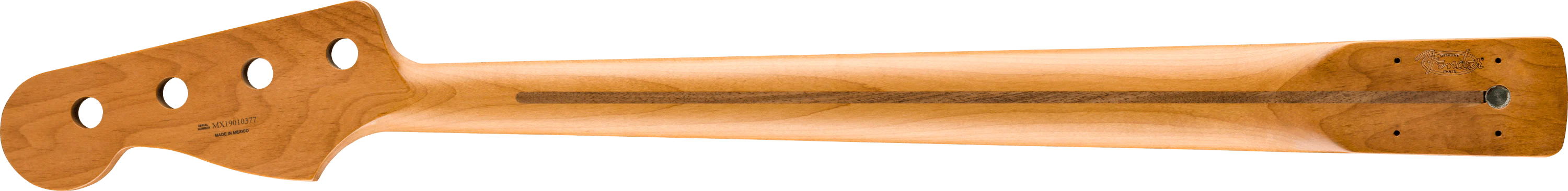 Roasted Maple Jazz Bass® Neck, 20 Medium Jumbo Frets, 9.5", Maple, C Shape - Image 2